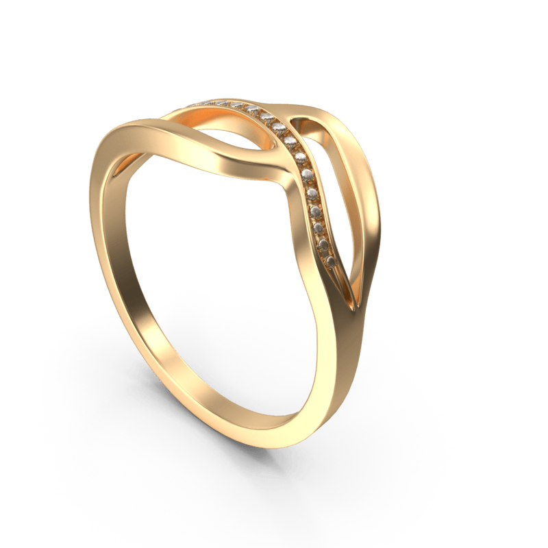 GOLD RING.F11.2k Velvet Shine