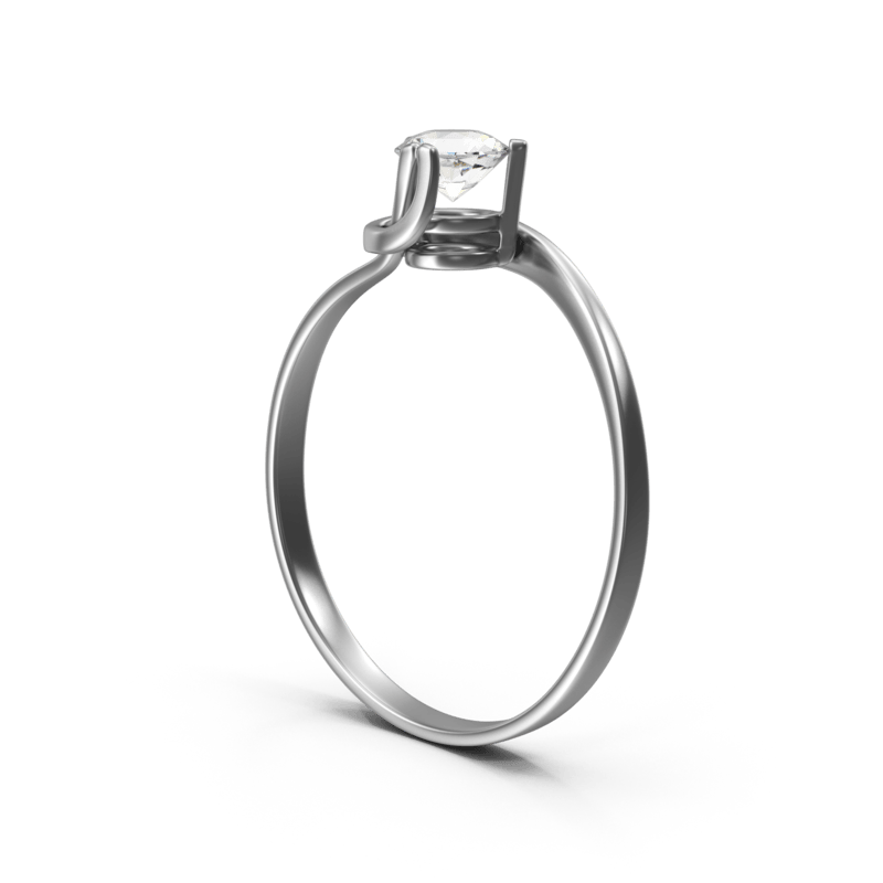 Solitaire Diamond Ring.H03.2k Eternal Opulence