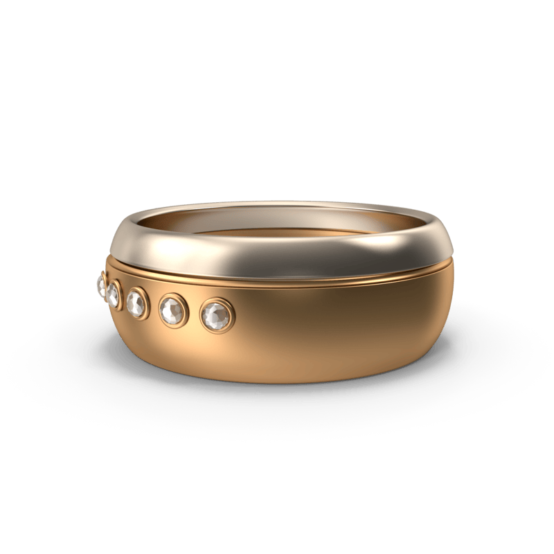 Wedding Ring.H03.2k Infinity Crest